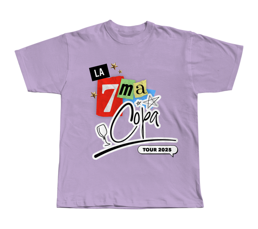 SEIS DE COPAS: PLAYERA LILA LA SEPTIMA COPA TOUR 2025